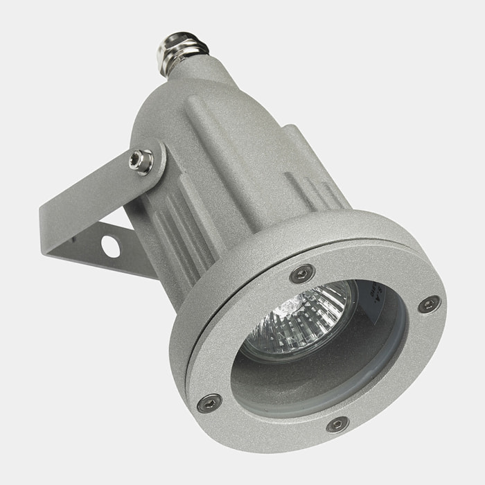 LEDS C4 Proyector Ip66 Helio Alumiunium Gu10 8W Gris