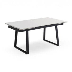 Plateau céramique de table extensible blanc pure L160/240cm - UNIK