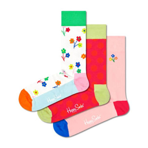 Set de 3 pares de calcetines - diseño "Flowers"