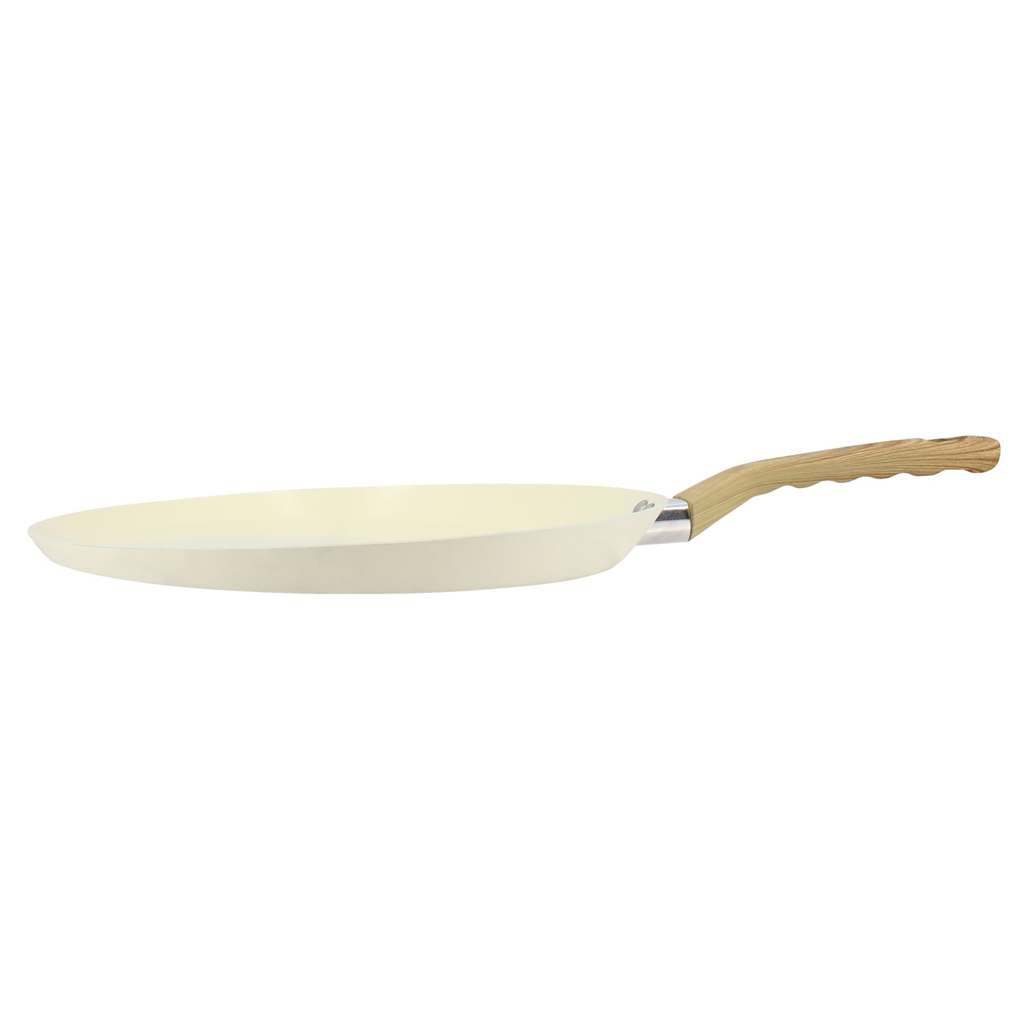 Galetière en revêtement céramique 32cm crème - tous feux COLORAMA