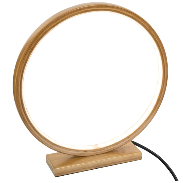 Lampe LED "Stela" bambou H32cm