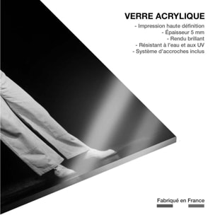 Tableau coluche sur scène  Tableau plexiglas