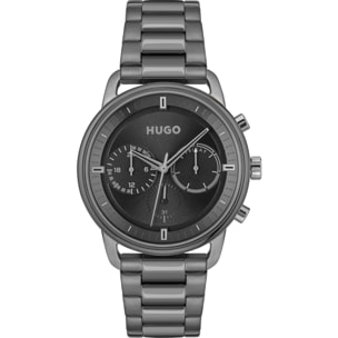 Reloj Hugo 1530234 Hombre Analogico Cuarzo con Correa de Acero inoxidable