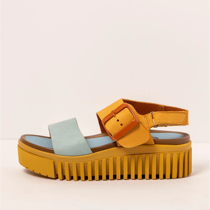 Sandalia de cuña 1578 MULTI HONEY-HAWAI/BRIGHTON color Honey-hawai