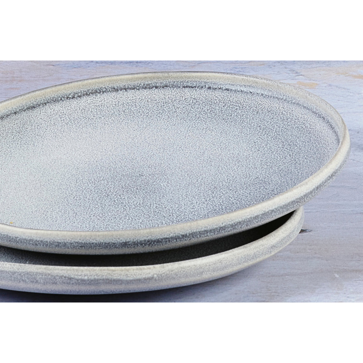 Assiette STONE Ø19cm - 6 pièces - Gris lune