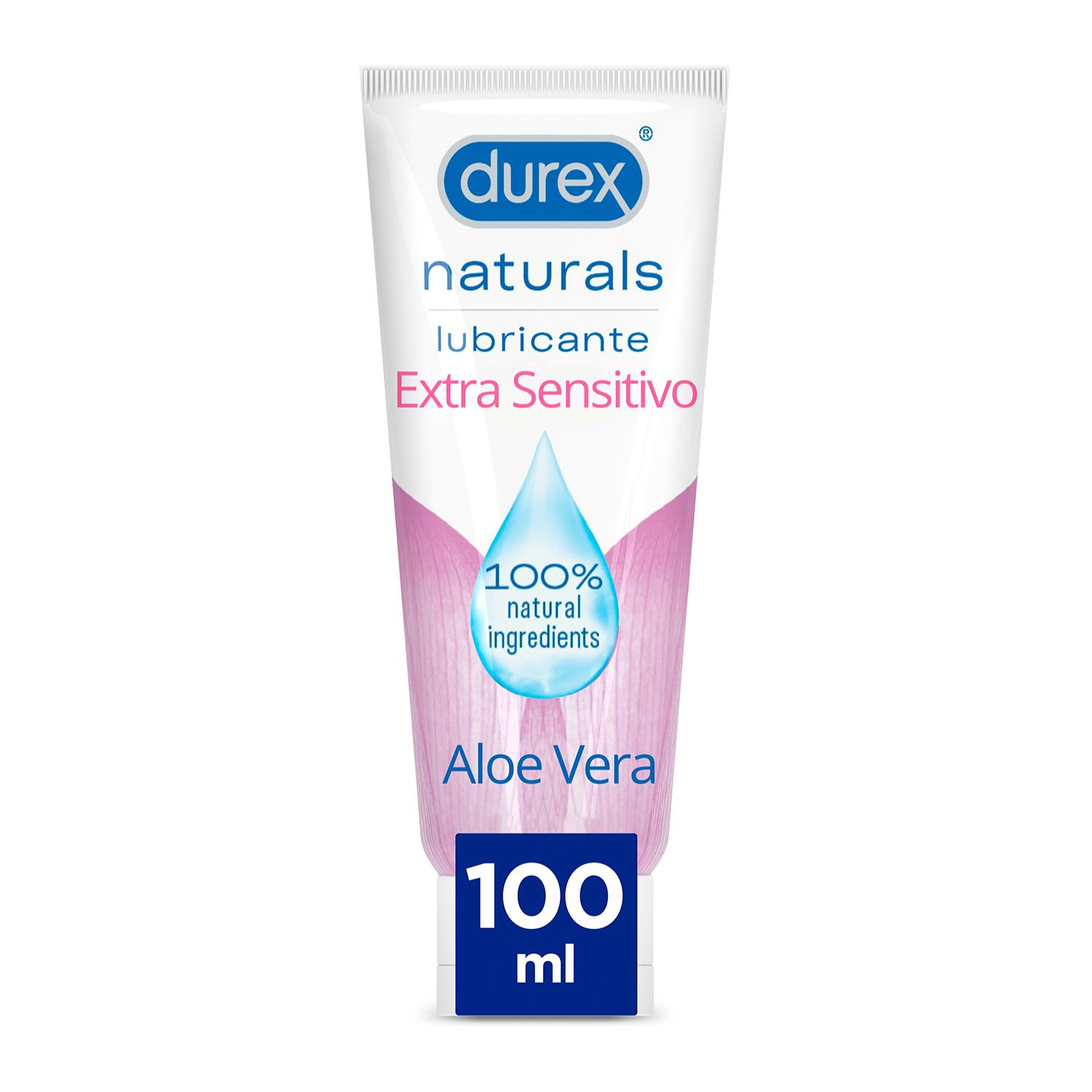 PACK DUREX NATURALS LUBRICANTE CON ALOE VERA 100 ML+ ANILLO DE PLACER PARA MAYOR FIRMEZA