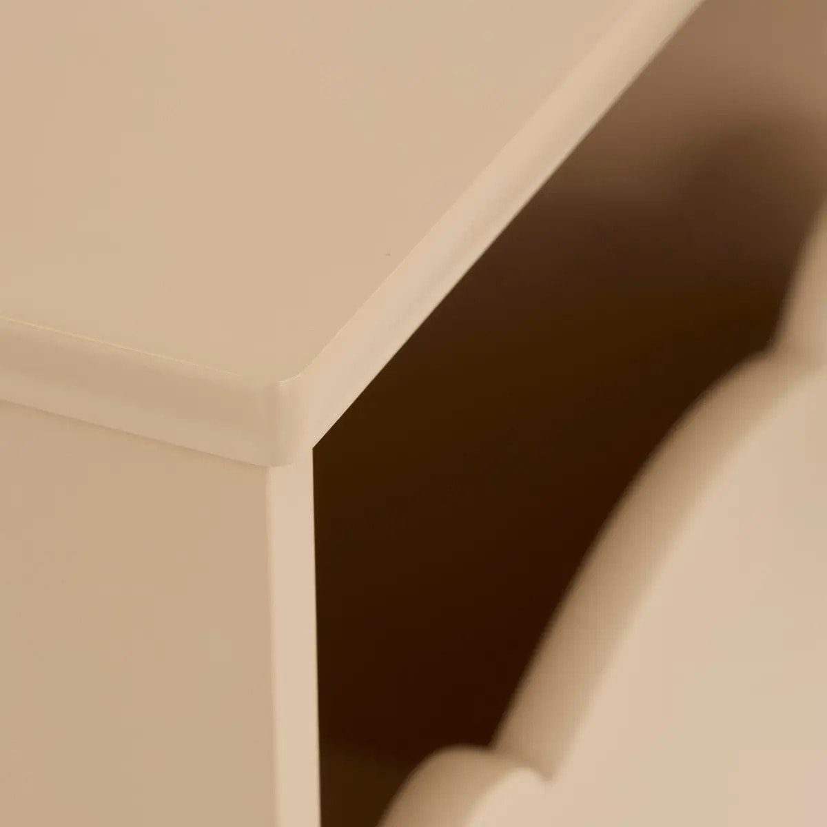 Table de chevet enfant Douceur beige 35,5x40cm