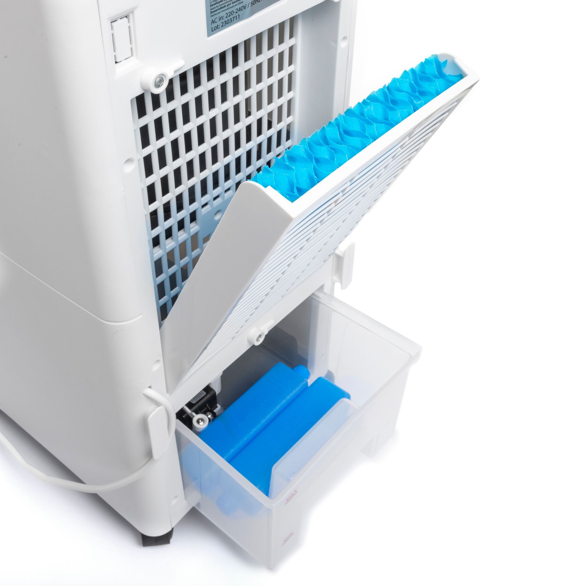 Climatizzatore evaporativo portatile Airvecove - 65 W - bianco e grigio - 5 L - 27 x 60 x 31,7 cm