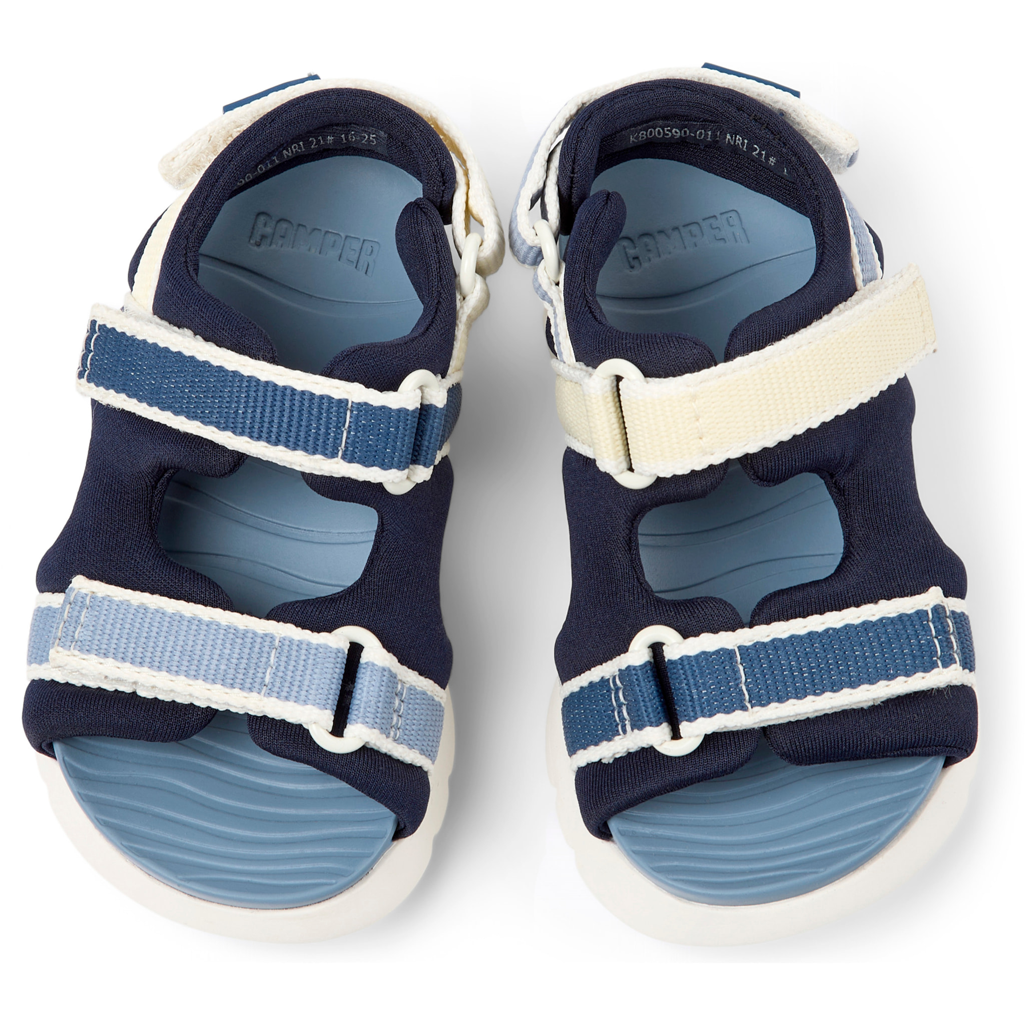 Sandali - CAMPER Oruga Twins - Blu - Tessuto tecnico
