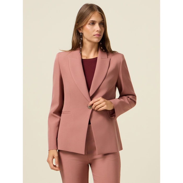 Oltre - Blazer de tejido técnico - Rosa