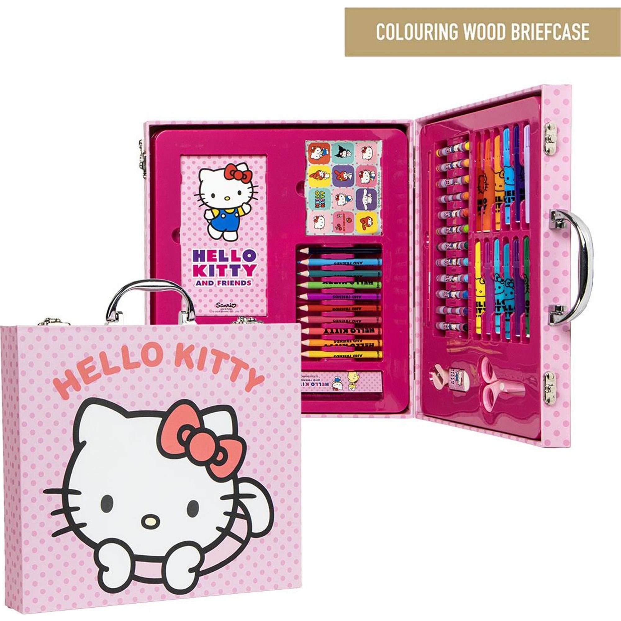 Set Papelería Coloreable Maletín Hello Kitty
