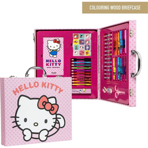 Set Papelería Coloreable Maletín Hello Kitty