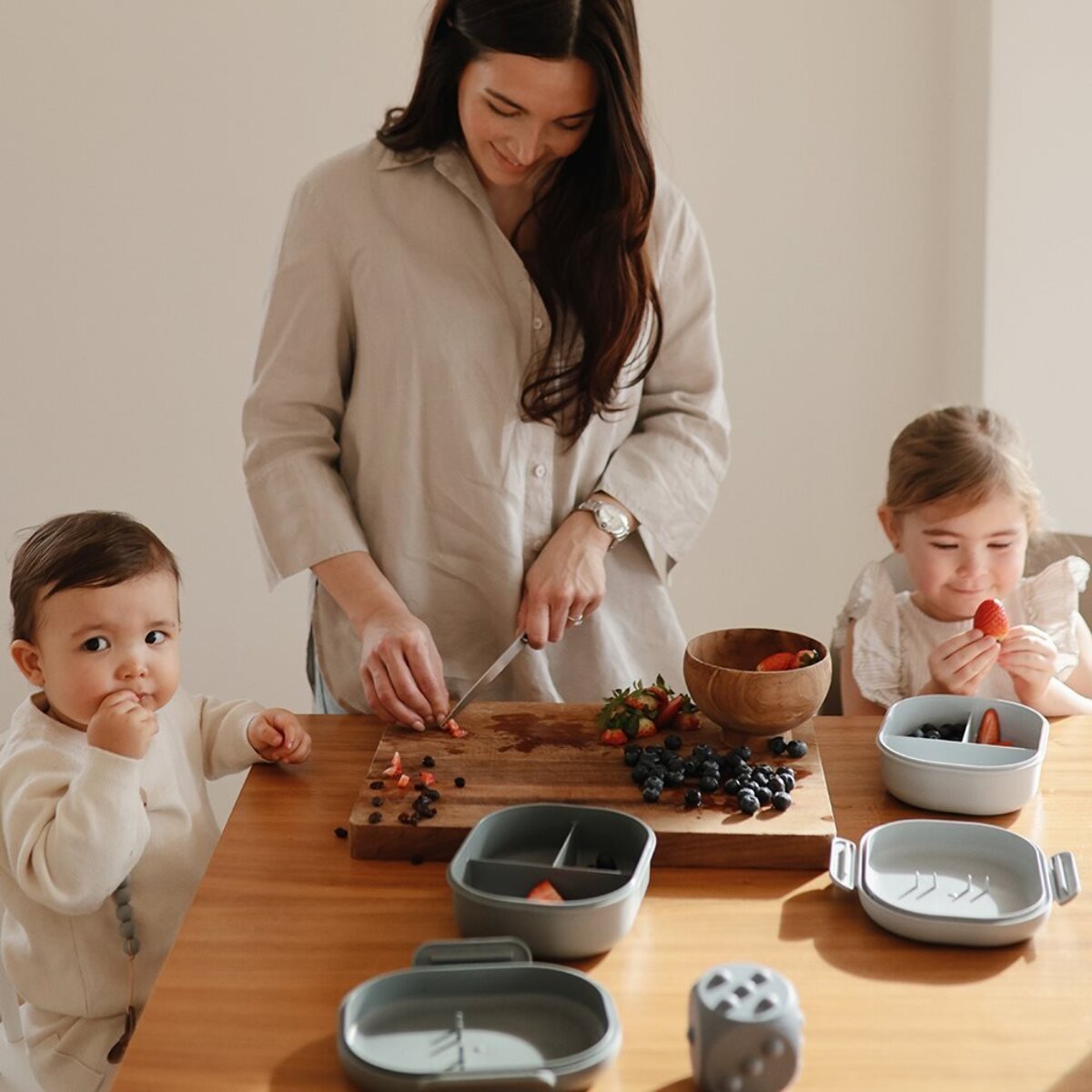 Mushie Caja De Almuerzo Solid