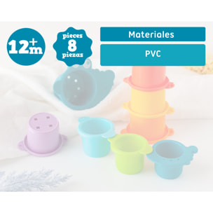 CUBOS APILABLES PARA EL BAÑO 8 PIEZAS