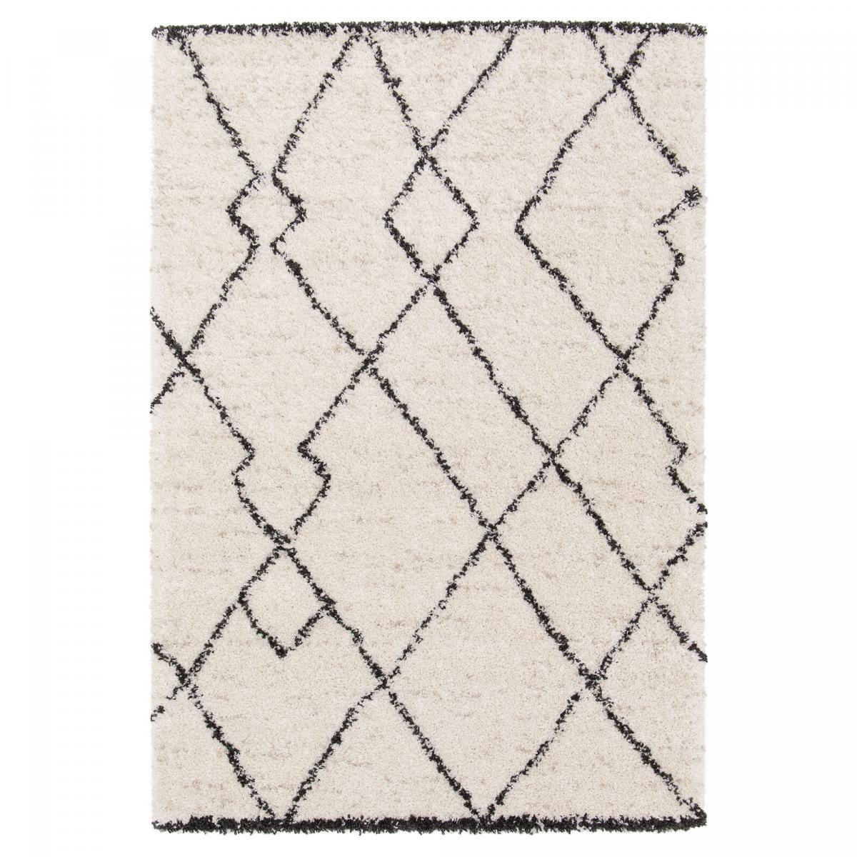 Tapis shaggy tissé motif berbère NUMA