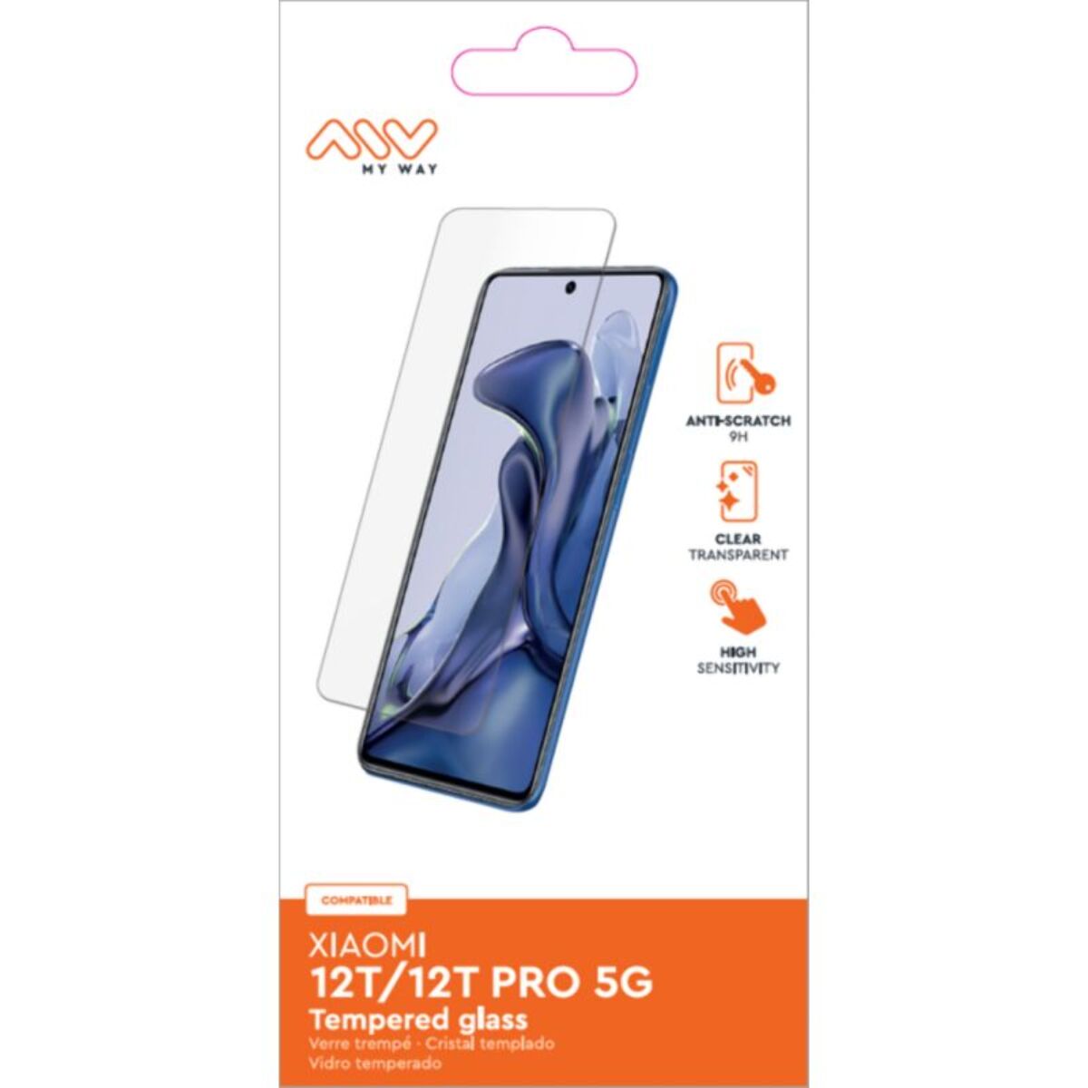Protège écran MY WAY Xiaomi 12T/12T Pro 5G Verre trempé