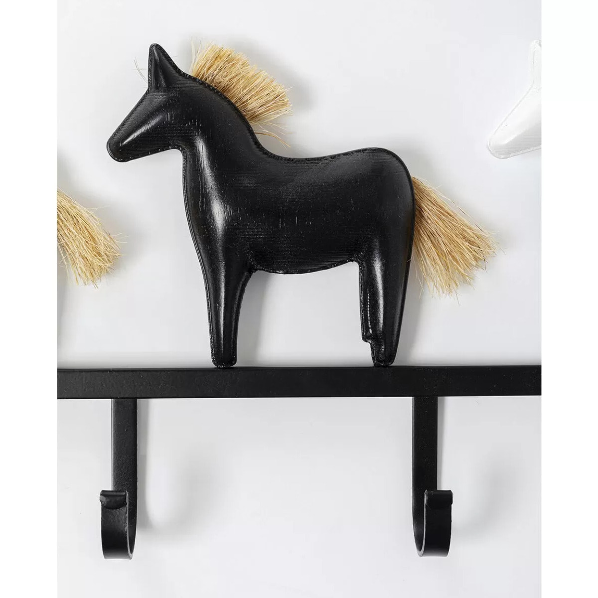 Portemanteau mural chevaux 63cm Kare Design