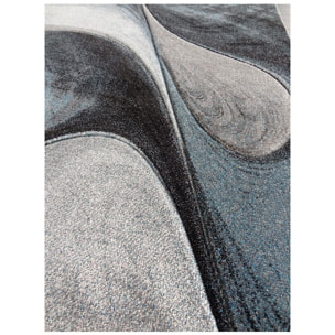 Tapis moderne Tavo avec motif de gouttes d'eau