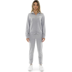 Tuta da donna in cotone non felpato con colletto e zip Leone Summer Bright