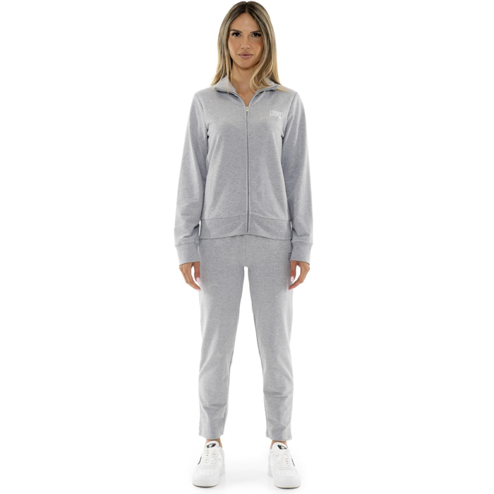 Tuta da donna in cotone non felpato con colletto e zip Leone Summer Bright