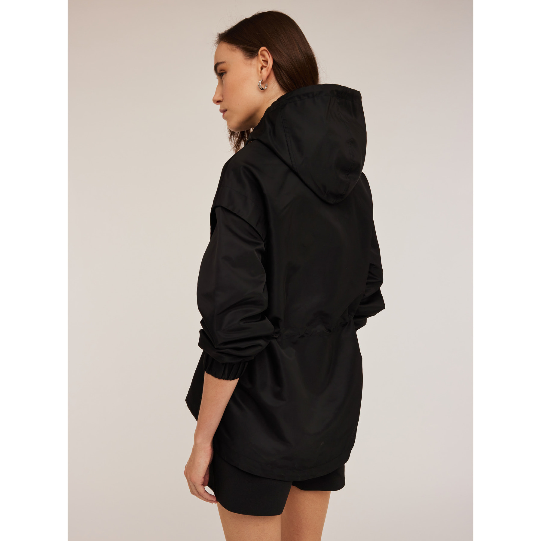 Motivi - Parka in nylon con coulisse - Nero