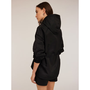 Motivi - Parka in nylon con coulisse - Nero
