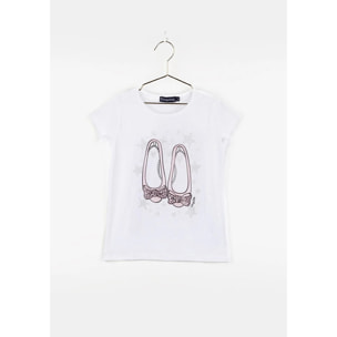 Maglietta da bambina con ballerina