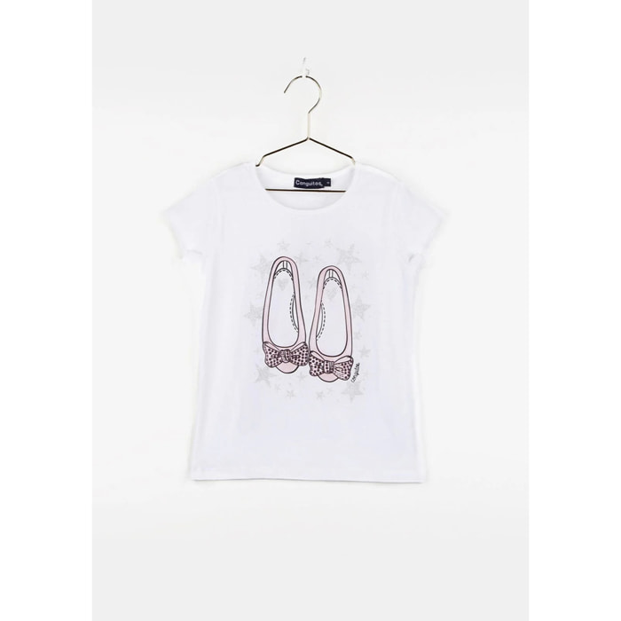 Maglietta da bambina con ballerina