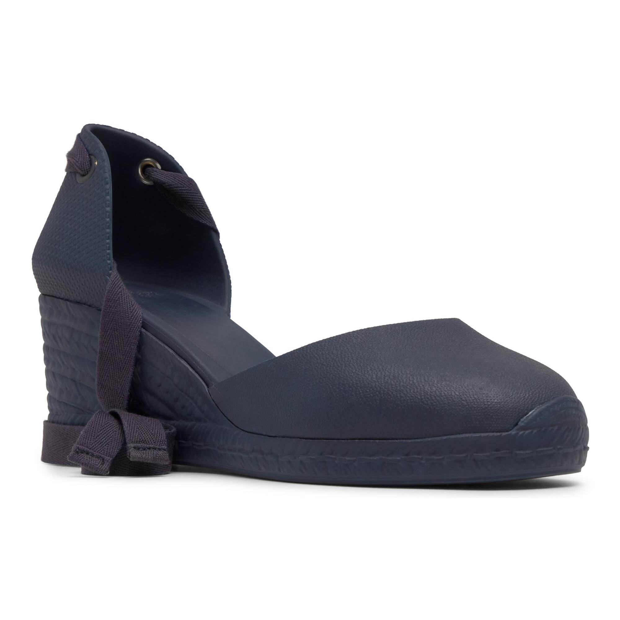 Alpargatas de cuña de mujer Careen en goma eva natural y sostenible con cierre de cintas