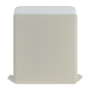 LENZUOLO SOPRA MAX COLOR, 100% Cotone, Tinta Unita, Made in Italy - PANNA