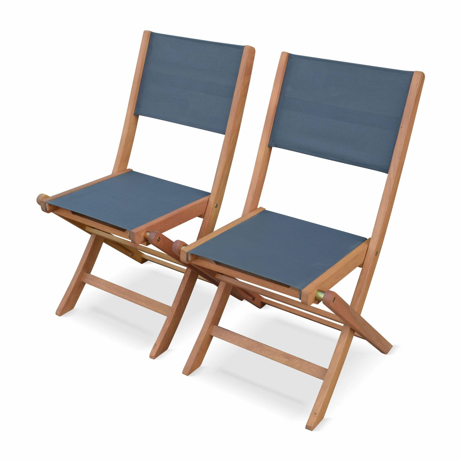 Salon de jardin en bois extensible - Almeria  table 200/250/300cm avec 2 rallonges. 2 fauteuils et 8 chaises. en bois d'Eucalyptus huilé et textilène gris anthracite