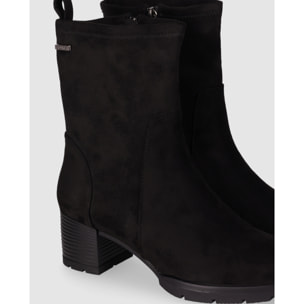 Botines de Tejido - Negro - Tacón: 5 cm