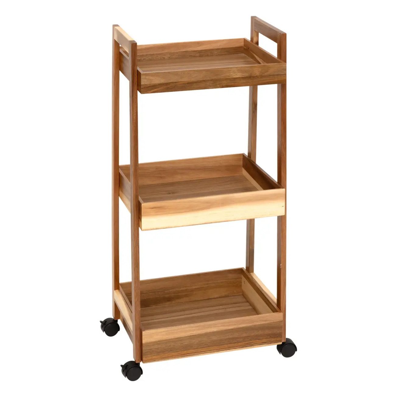 Desserte 3 niveaux Acacia L40 cm