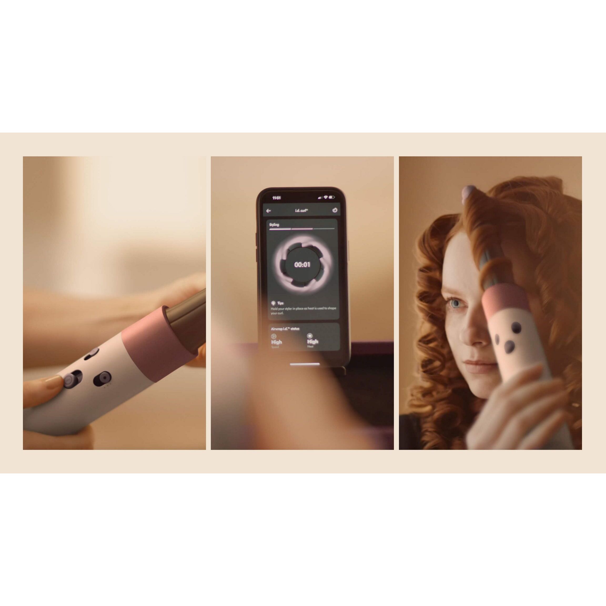 Styler asciugacapelli Dyson Airwrap i.d.™ - Mossi e ricci (Ceramic Apricot)