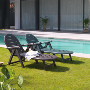 Tumbona de jardín caiman wengue