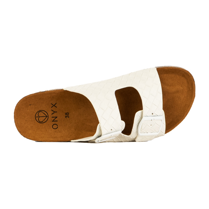 ONYX ciabatte donna off white