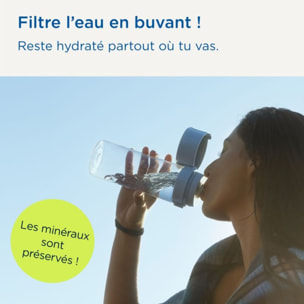 Gourde filtrante BRITA filtrante Vital abricot + 2 filtres à eau