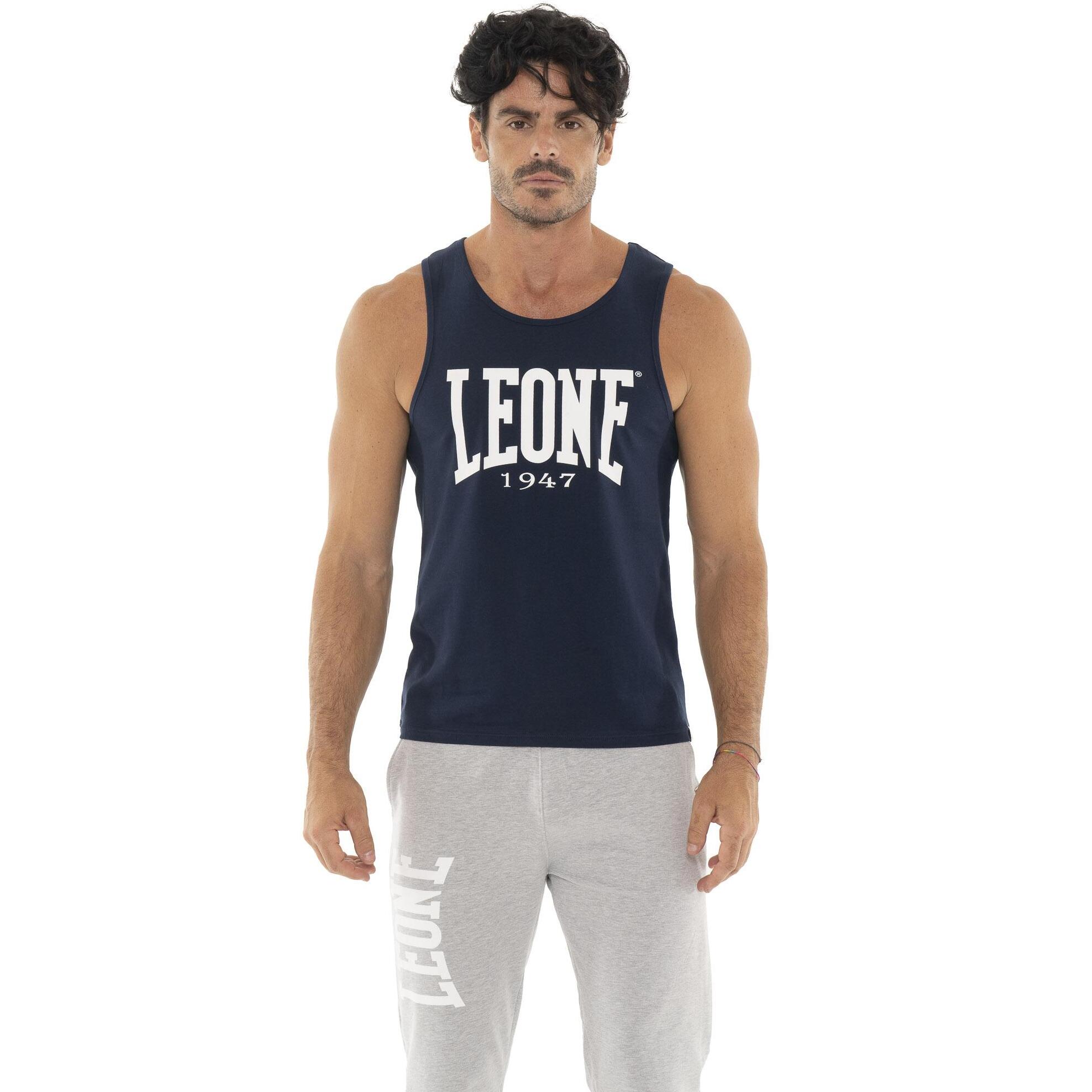 Canotta Leone 1947 Apparel con grande logo Boxing. Stile deciso per allenamento.