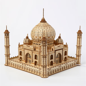 Maqueta de Madera 3D, diseño Taj Mahal. 388 piezas.