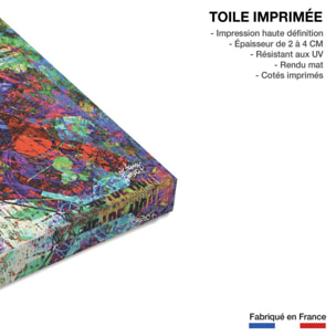 Tableau graffiti Captain America Toile imprimée