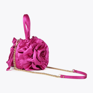 Borsa floreale satin