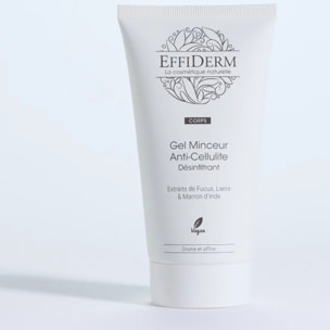 EFFIDERM - Gel Anti Cellulite - Gel Minceur Désinfiltrant - Spécial Hanches, Fesses et Cuisses - 125ml