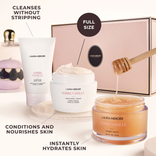 Delicious & Decadent - Ambre Vanille Collection - Coffret Crème Sérum Corps 200ml + 2 Produits