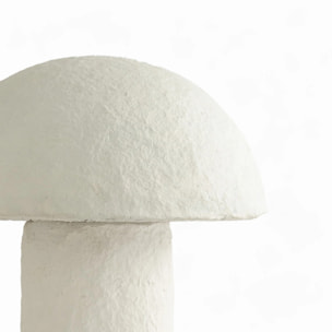 Lampe champignon en papier blanc - Poesia