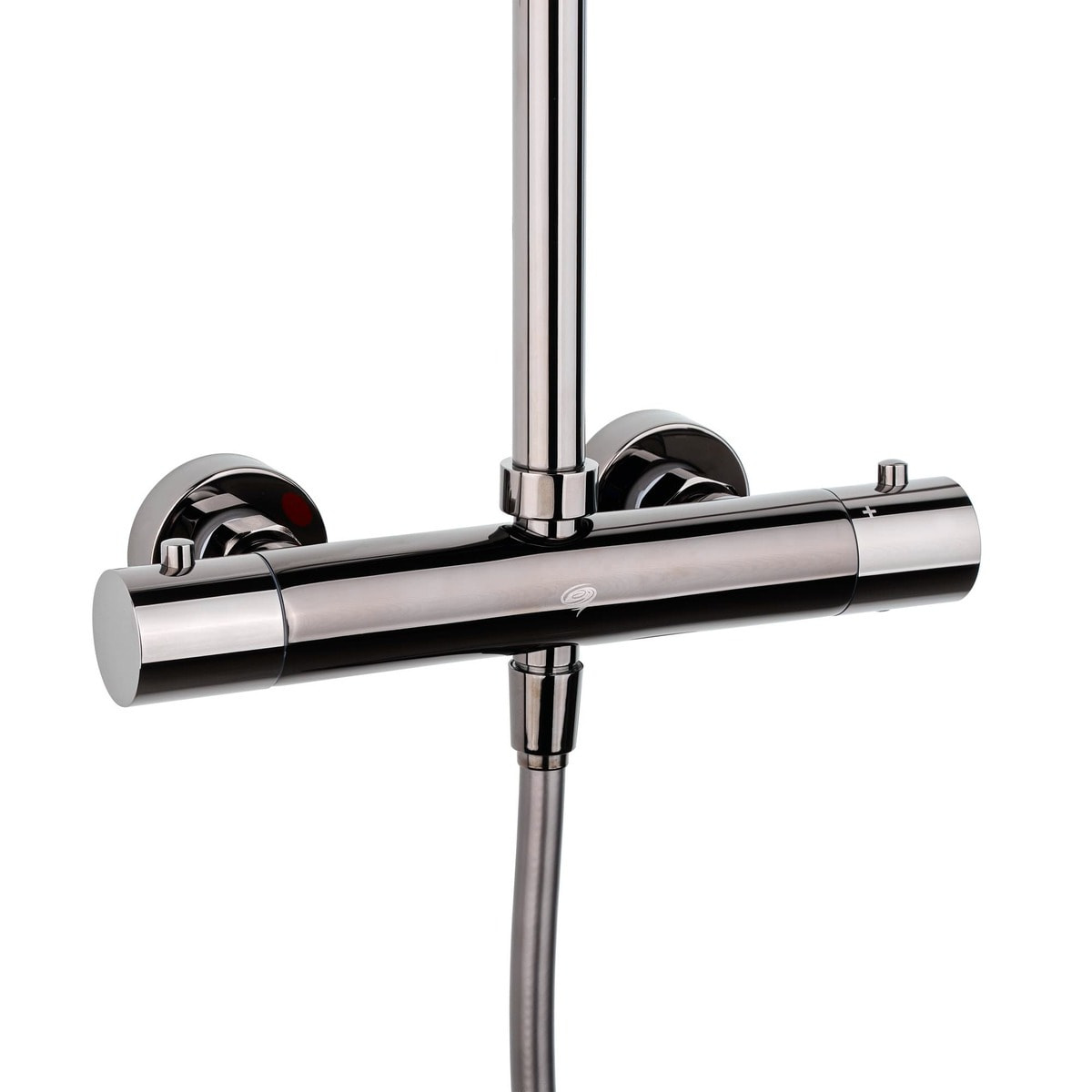 Colonne de douche,  douchette stick Mitigeur thermostatique Barre réglable en hauteur, Gun métal SATDASSTK