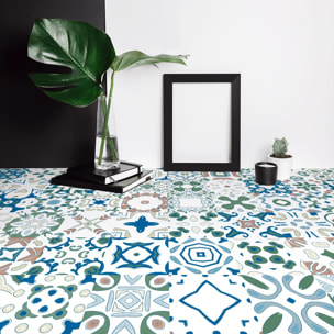 Sticker carrelage - Ambiance Sticker - 60 CARREAUX DE CIMENT MEUBLE EVIANA - Meuble - 20x20cm