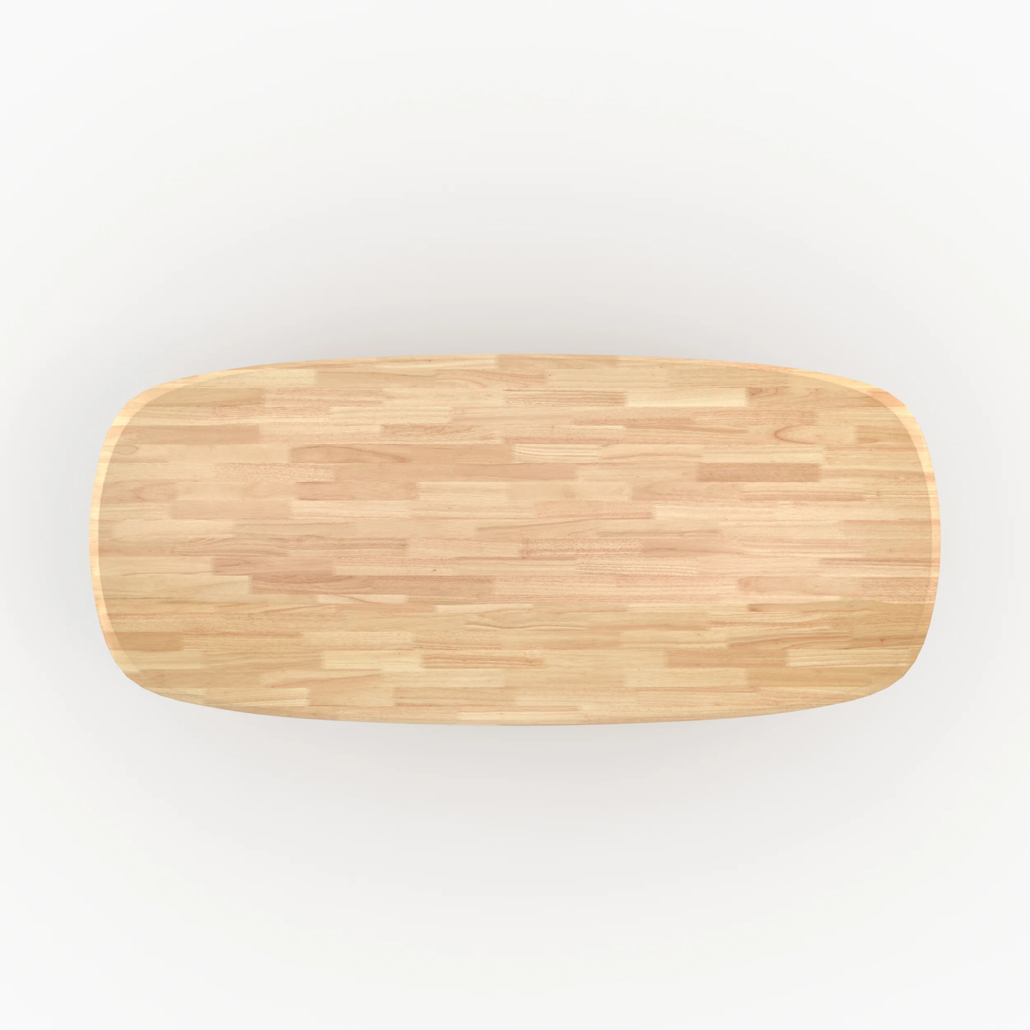 Table rectangulaire en bois d'hévéa massif clair 10 personnes - Aladin