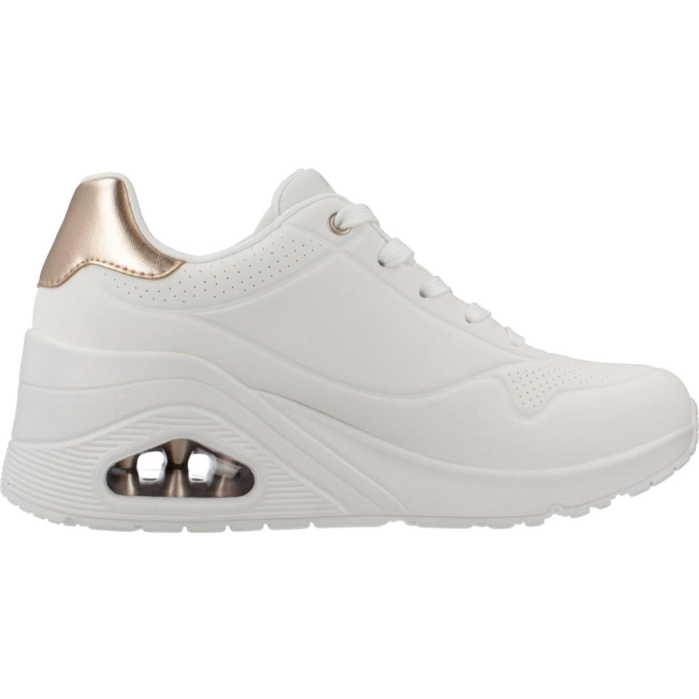 Sneakers De  Mujer Uno Wedge - Hi Steps Blanco
