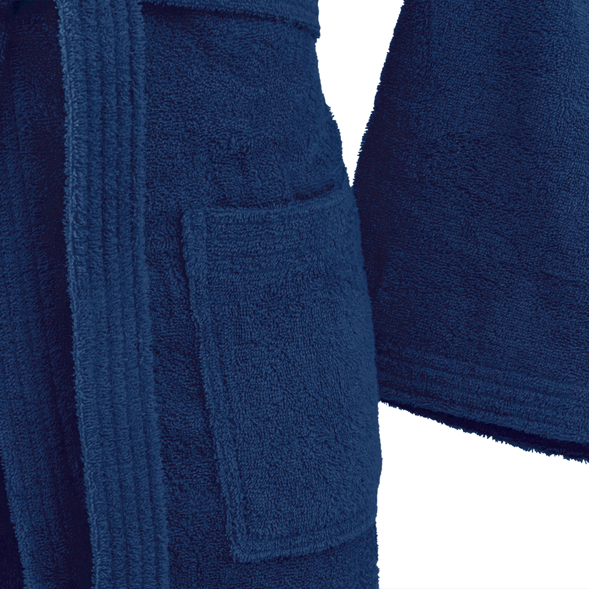 Bassetti Morbido Accappatoio 360 gr con Cappuccio 100% Cotone Uomo Donna Spugna Taglie Forti - ITALY Designed - Collezione VIVIAN - INDIGO DC