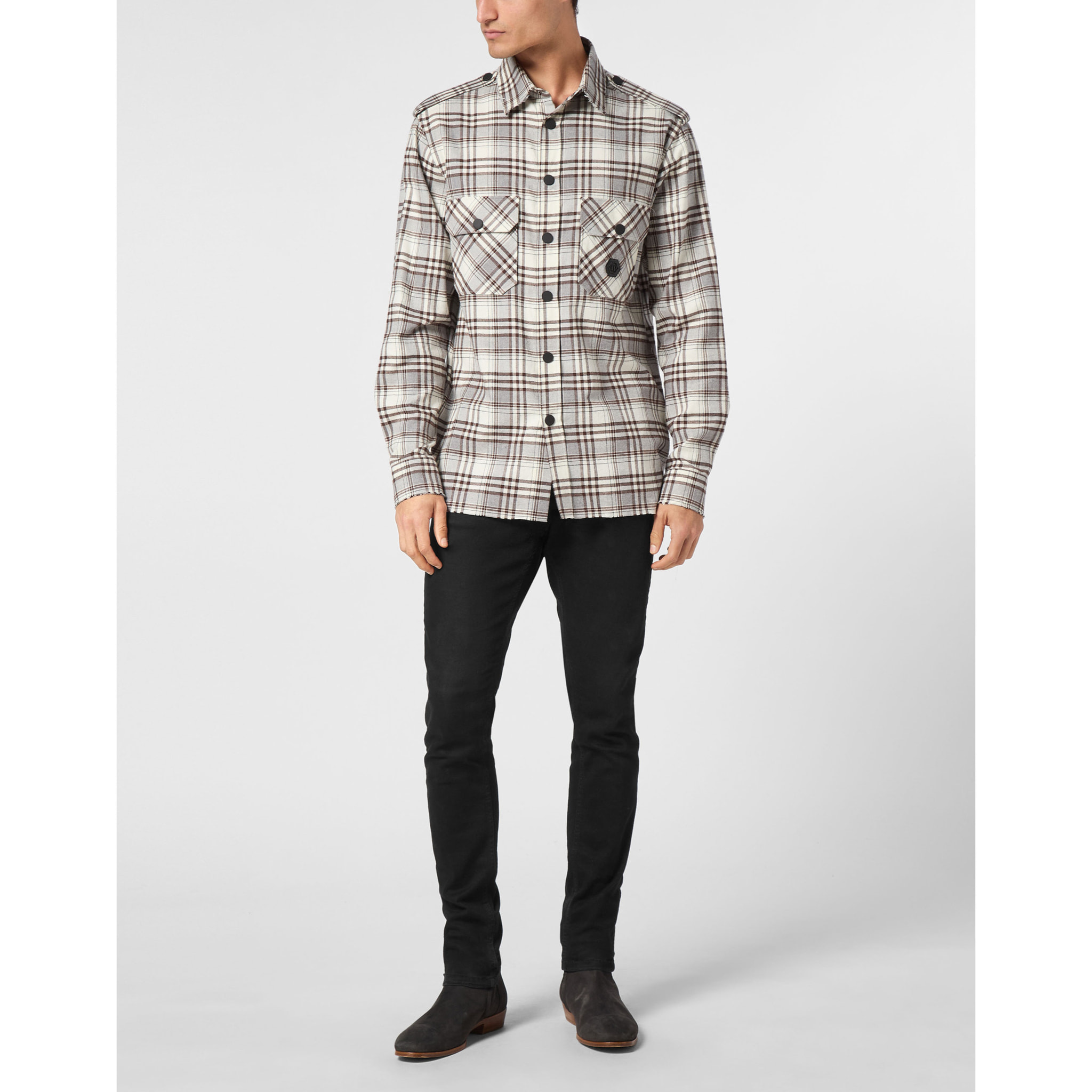 PHILIPP PLEIN Shirt Oversize Fit SKULL&BONES